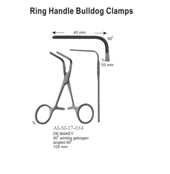 DeBakey Ring handle Bulldog clamp